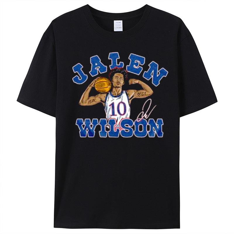 Kansas Jayhawks Jalen Wilson Signature T-Shirt Unisex