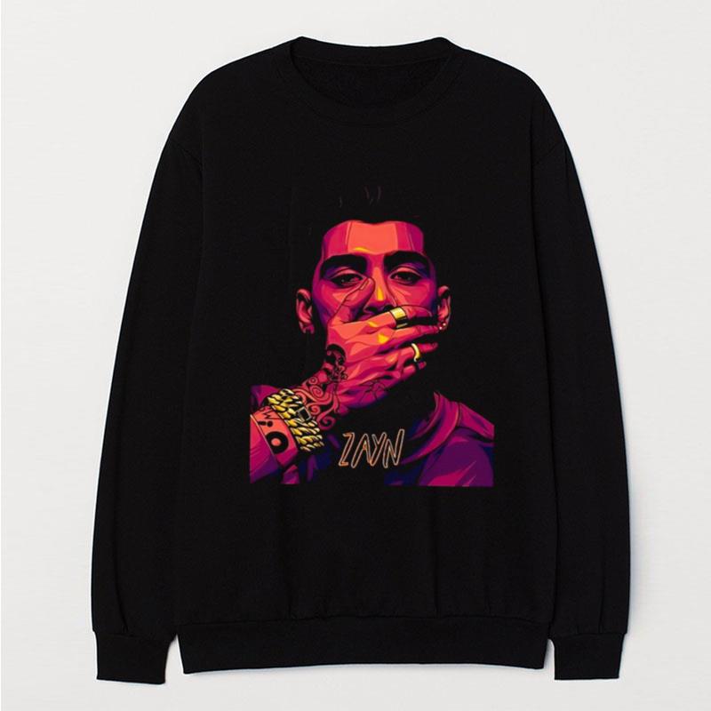 Keep Silent Art Zayn Malik One Direction T-Shirt Unisex