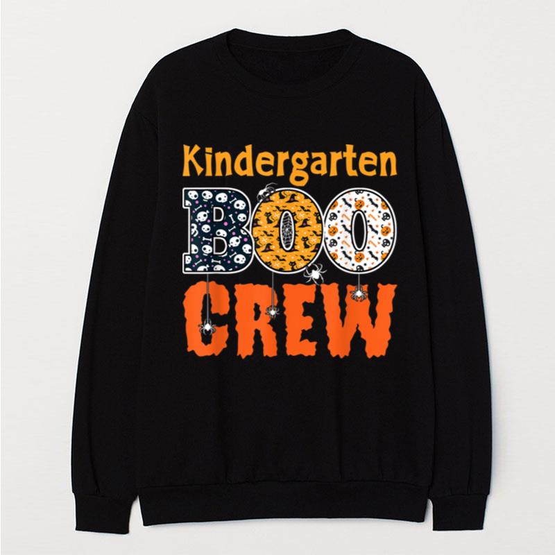 Kindergarten Boo Crew Kinder Spooky Halloween Teacher T-Shirt Unisex