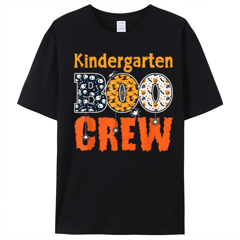 Kindergarten Boo Crew Kinder Spooky Halloween Teacher T-Shirt Unisex