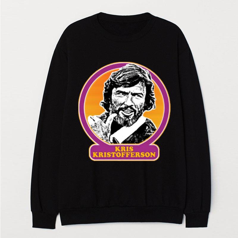 Kris Kristofferson Animated Design 90S T-Shirt Unisex