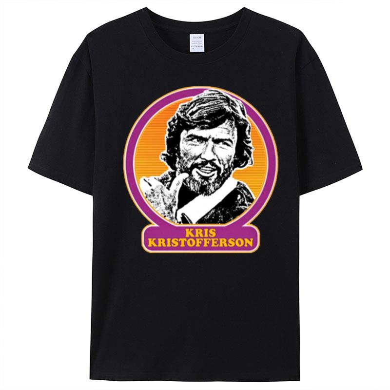 Kris Kristofferson Animated Design 90S T-Shirt Unisex