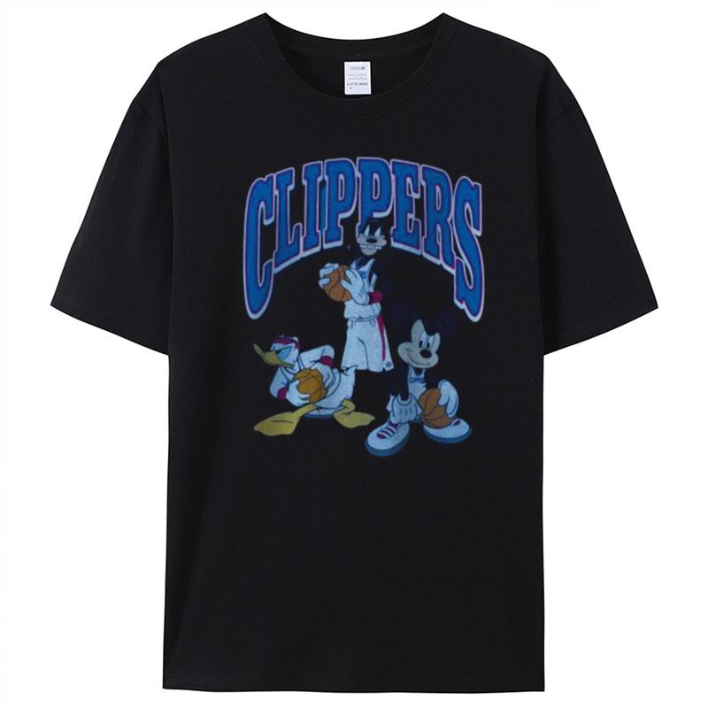 La Clippers Junk Food Team Mickey Squad Qb T-Shirt Unisex