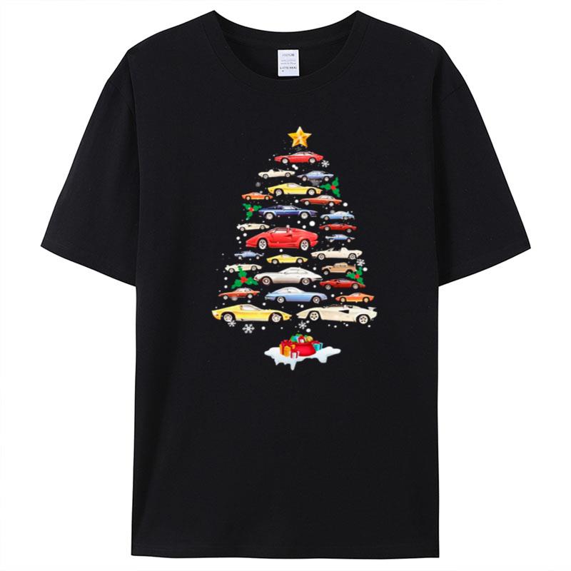 Lamborghini Cars Merry Christmas Tree T-Shirt Unisex