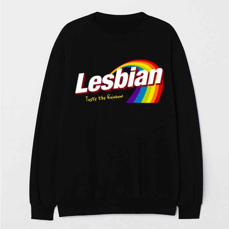 Lesbian Taste The Rainbow Skittles T-Shirt Unisex