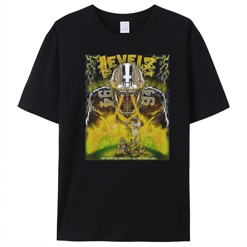 Levels The New Orleans Saints All Time Sacks Leader T-Shirt Unisex