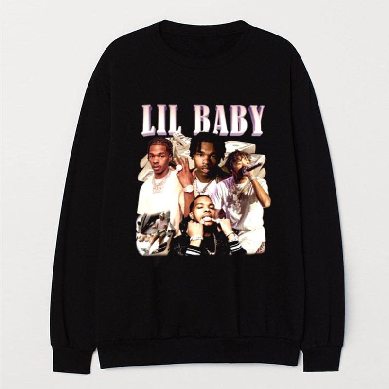 Lil Baby Classic Vintage Bootleg Famous Rapper Crewneck T-Shirt Unisex