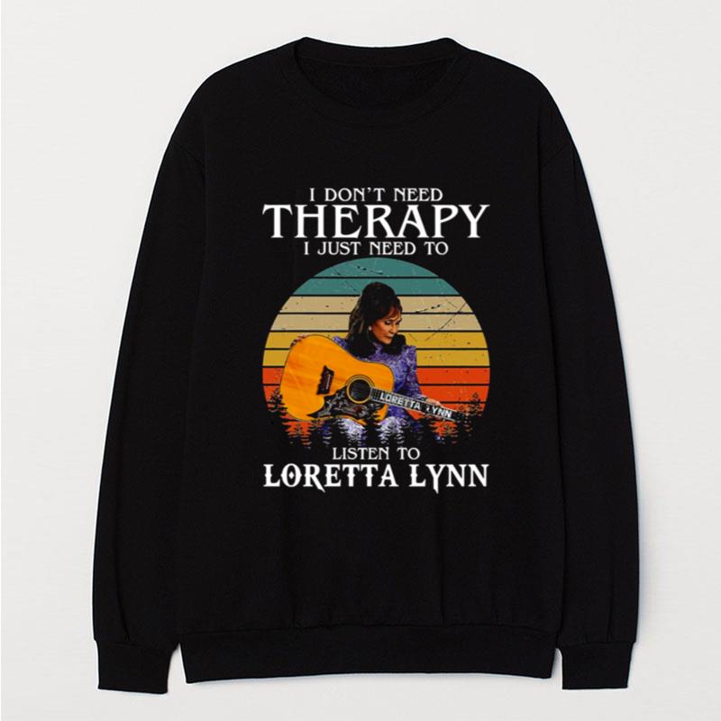 Listen To Loretta Lynn Singer Songwriter Retro Graphic T-Shirt Unisex