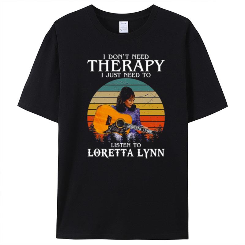 Listen To Loretta Lynn Singer Songwriter Retro Graphic T-Shirt Unisex