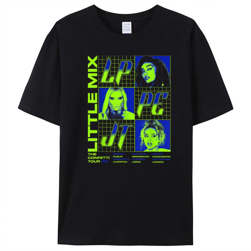 Little Mix The Confetti Tour Neon Grid T-Shirt Unisex