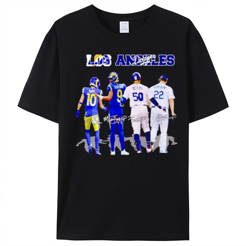 Los Angeles Best Players Kurr Stafford Betts And Kershaw Signatures T-Shirt Unisex