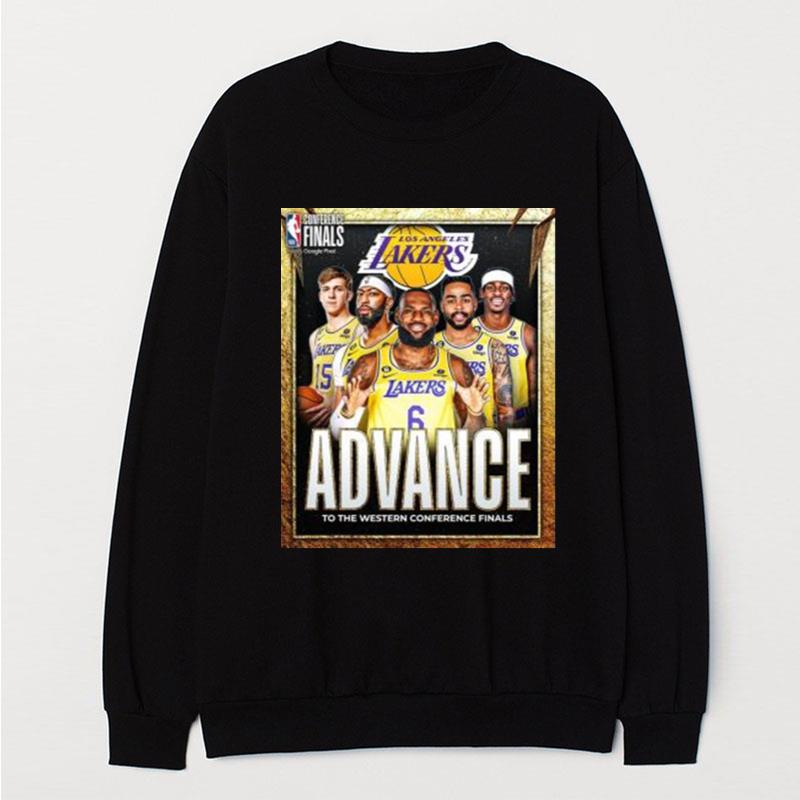 Los Angeles Lakers Nba Conference Finals Advance To The Western Conference Finals Poster T-Shirt Unisex