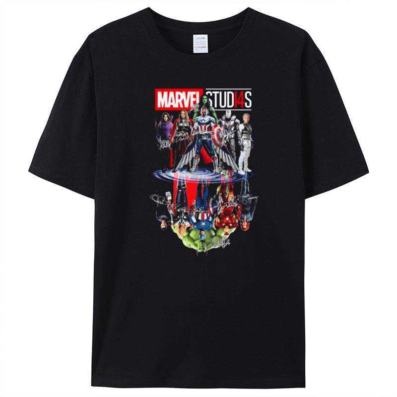 Marvel Studios Stud14S Water Reflection Signatures T-Shirt Unisex