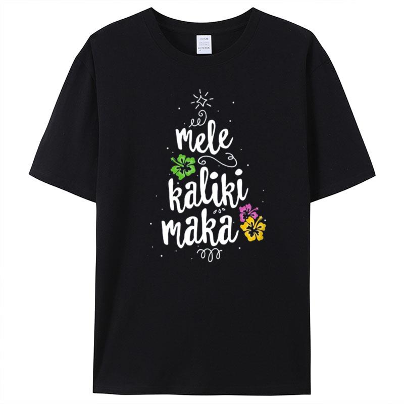 Mele Kalikimaka Xmas Santa Claus Beach Holiday T-Shirt Unisex