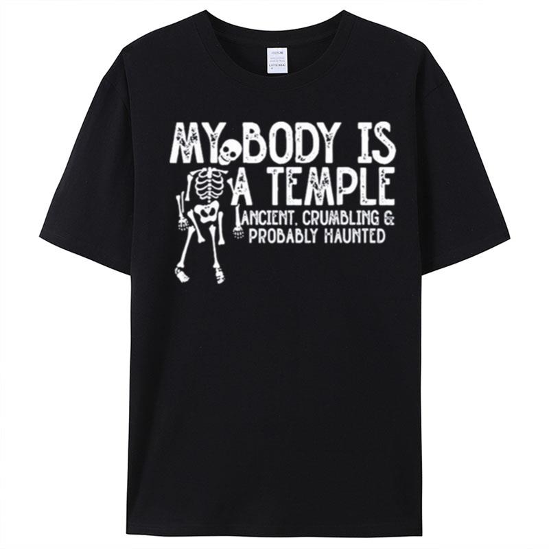 My Body Is A Temple Ancient Crumbling & Probably Haunted T-Shirt Unisex