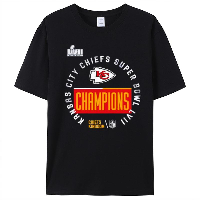 NFL Kansas City Chiefs Win Super Bowl Lvii Champions Chiefs Kingdom T-Shirt Unisex