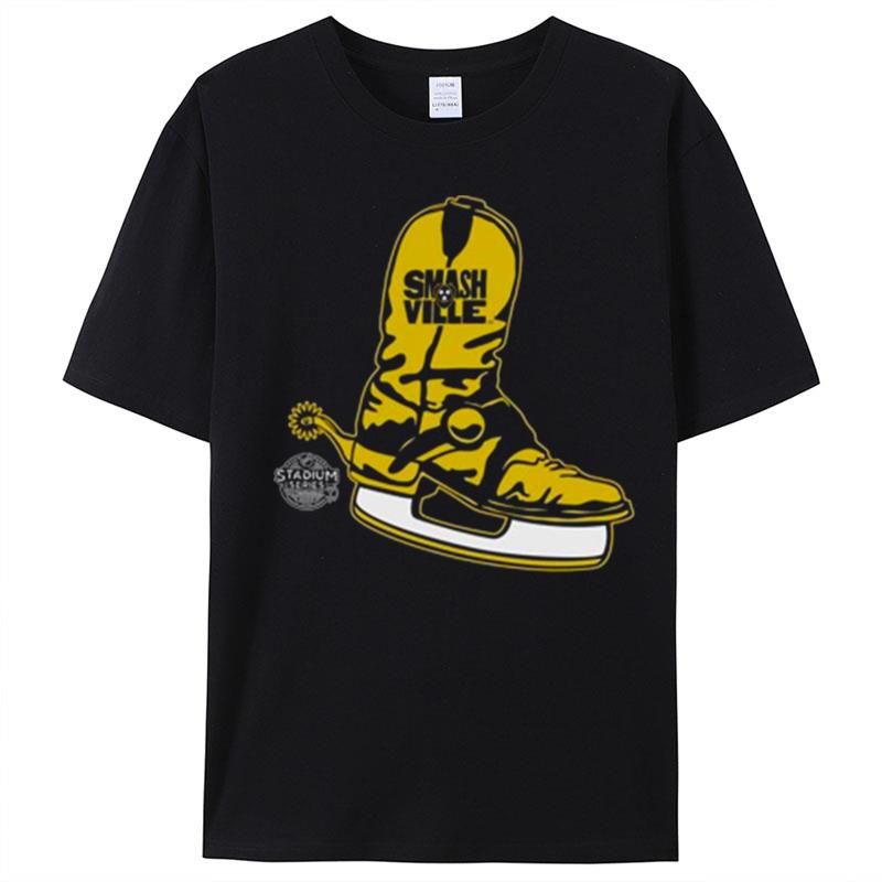 Nashville Predators Stadium Series Ls Skate Boot T-Shirt Unisex