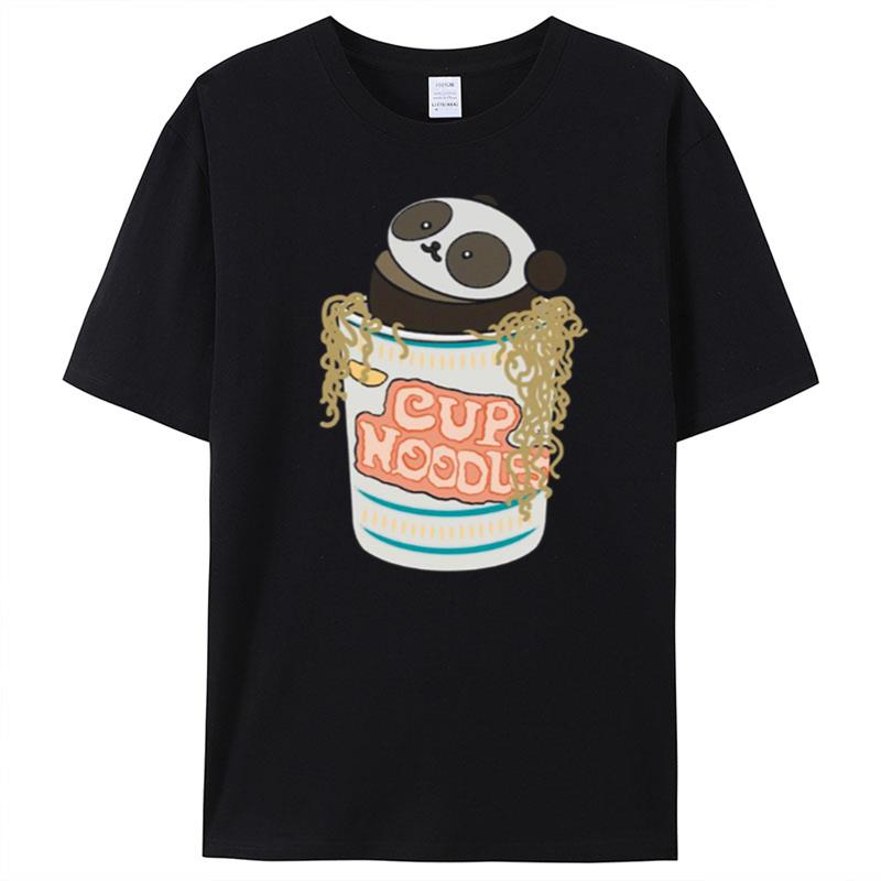 Panda In Noodles We Bare Bears T-Shirt Unisex