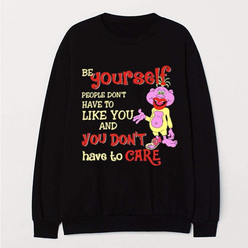 Peanuts Jeff Dunham Be Yourself People Don't Have To Like You And You Don't Have To Care T-Shirt Unisex