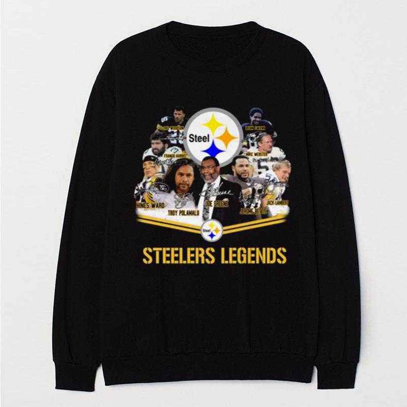 Pittsburgh Steelers Legends Signatures T-Shirt Unisex