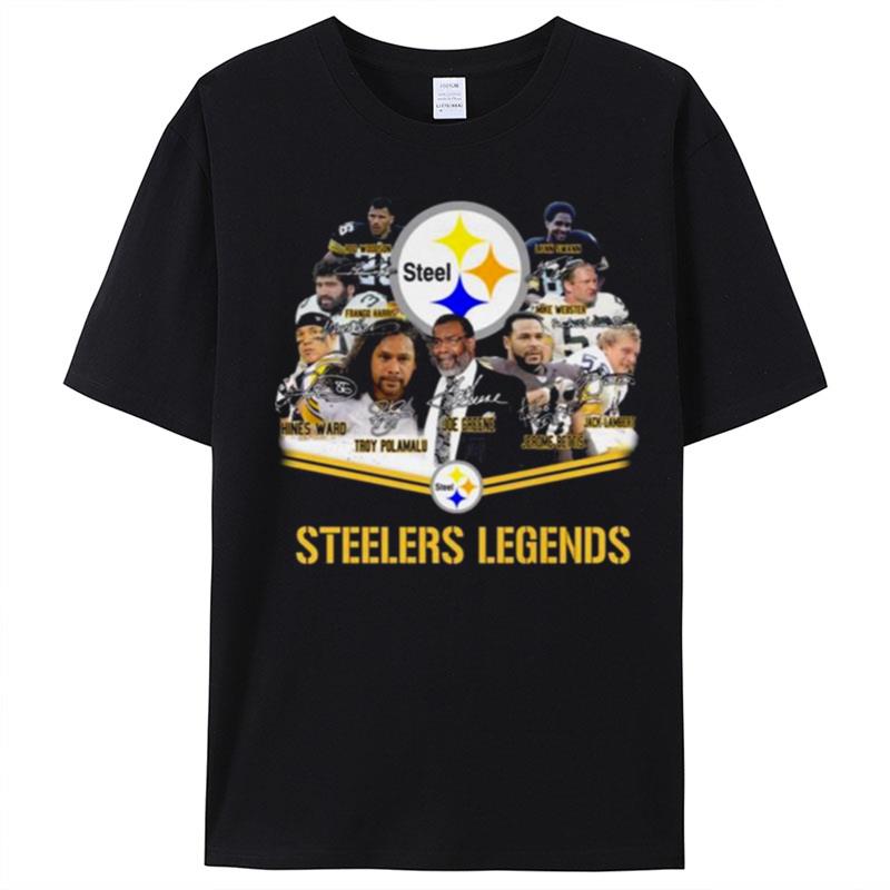 Pittsburgh Steelers Legends Signatures T-Shirt Unisex