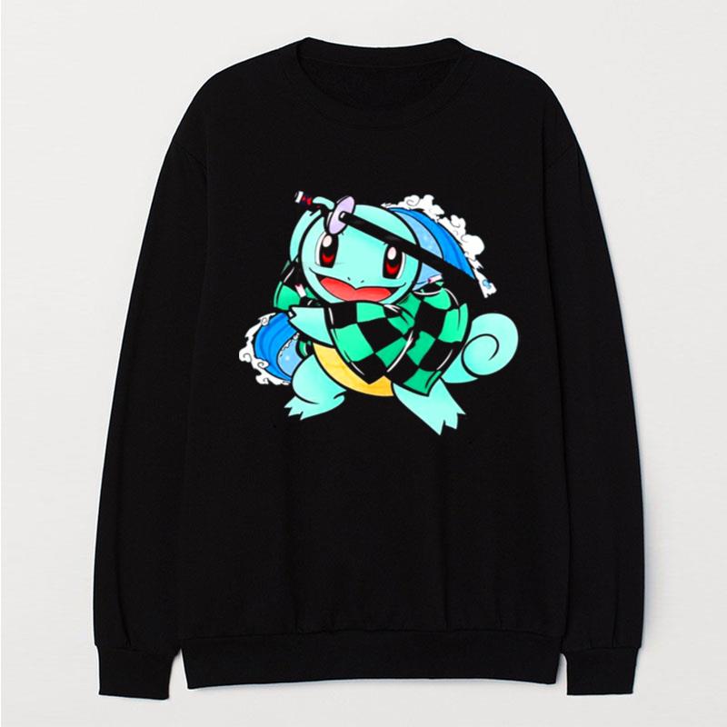 Pokemon Lovely Tanjiro Turtle Water Breathing Chibi T-Shirt Unisex