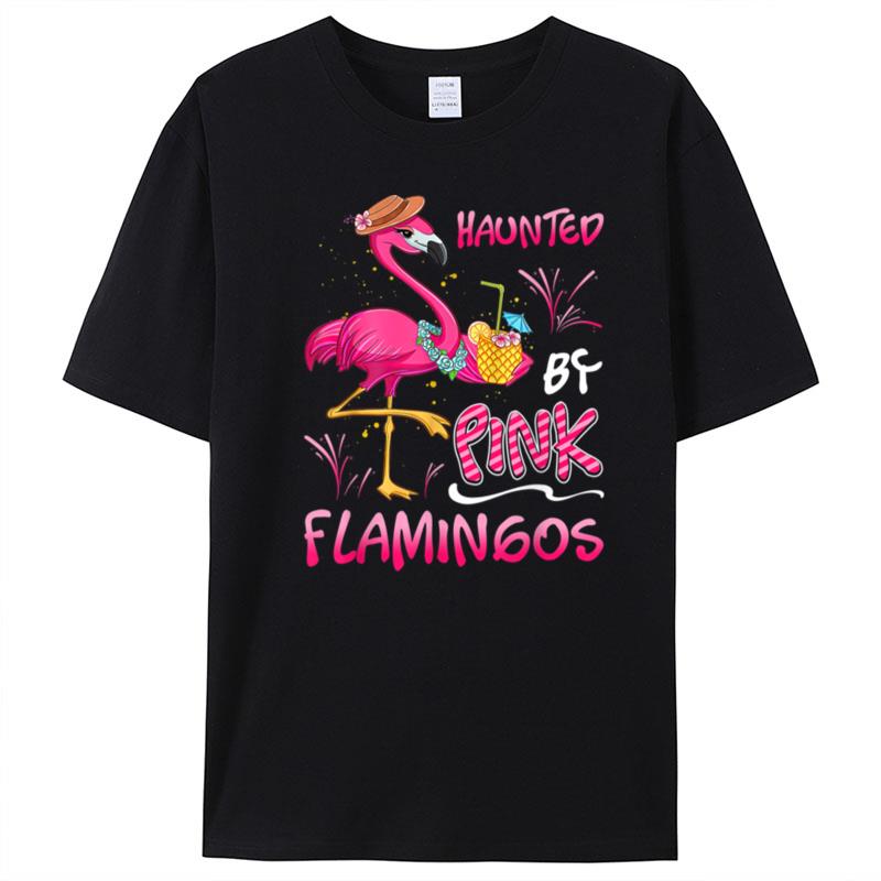 Rad Fancy Spooky Haunted By Pink Flamingo Funny Flamingo Lov T-Shirt Unisex