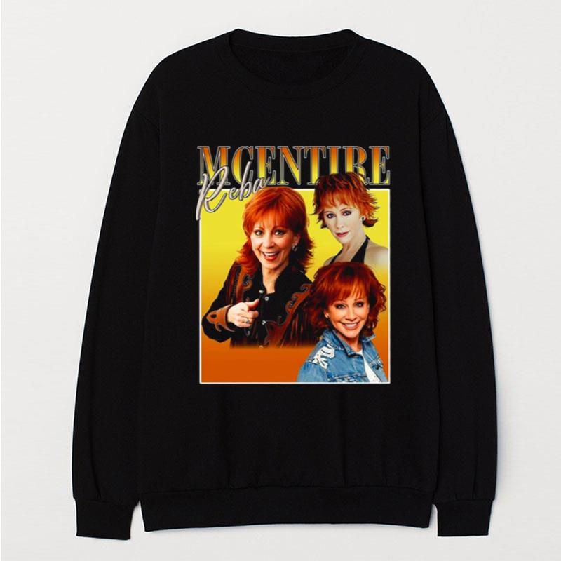 Reba Mcentire Collage Signature Design T-Shirt Unisex