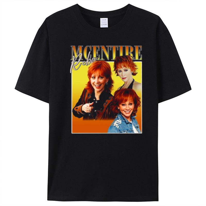 Reba Mcentire Collage Signature Design T-Shirt Unisex