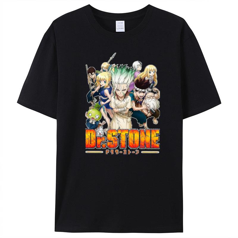 Retro Japanese Dr Comics Stone Characters T-Shirt Unisex