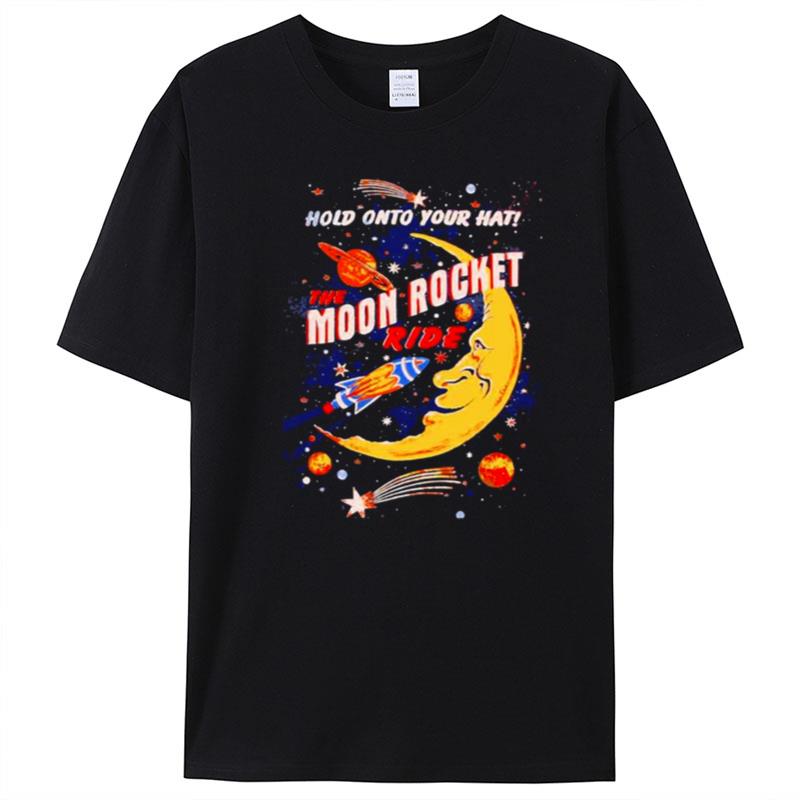 Rocket Moon Ride Vintage T-Shirt Unisex