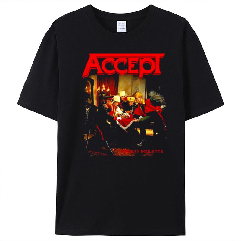 Russian Roulette Accept Band T-Shirt Unisex