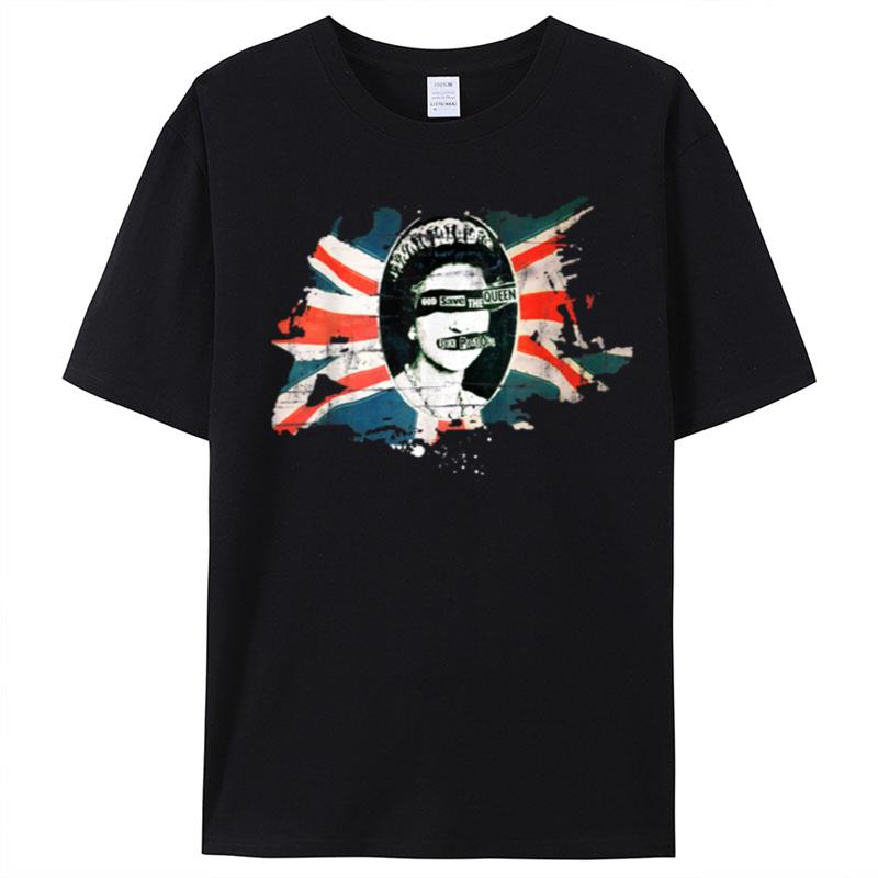 Sex Pistols Official Flag God Save The Queen T-Shirt Unisex