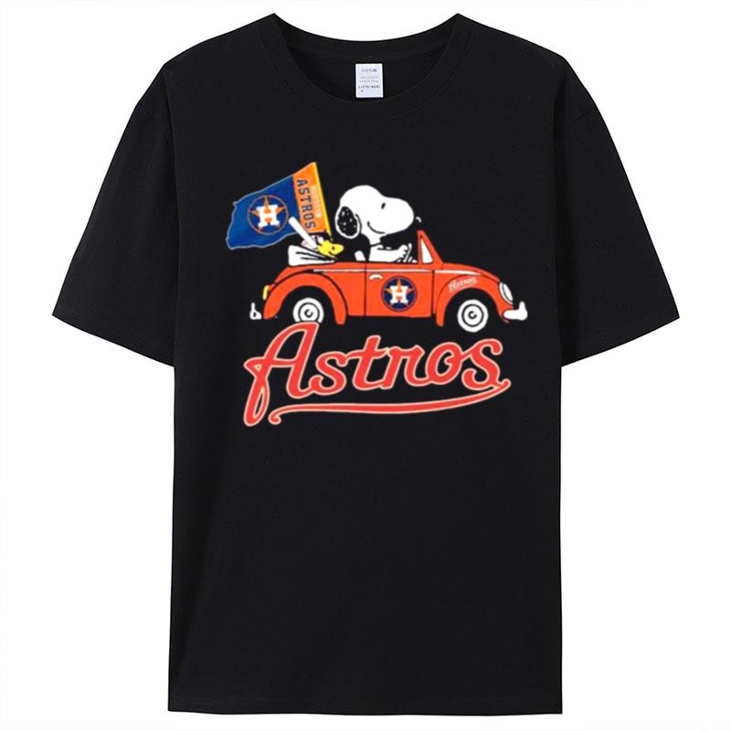 Snoopy And World Stocks Houston Astros Champions T-Shirt Unisex