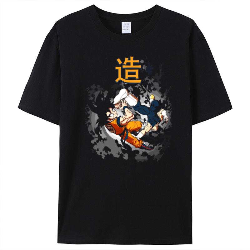 Son Goku Vs Vegeta Base Forms Dragon Ball Z Dragon Ball Super T-Shirt Unisex