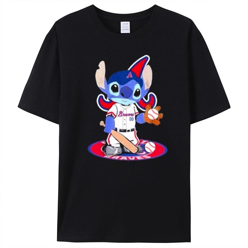 Stitch Baseball Atlanta Braves Logo T-Shirt Unisex