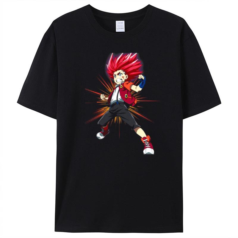 Strong Kid Aiger Akabane Beyblade Burs T-Shirt Unisex