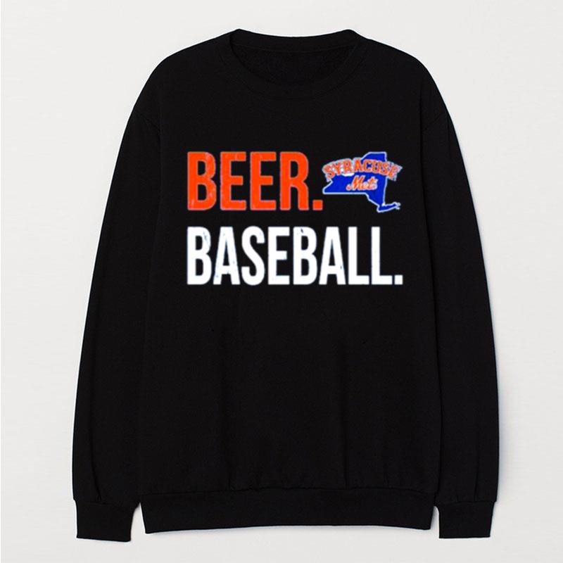 Syracuse Mets Royal Beer Baseball T-Shirt Unisex