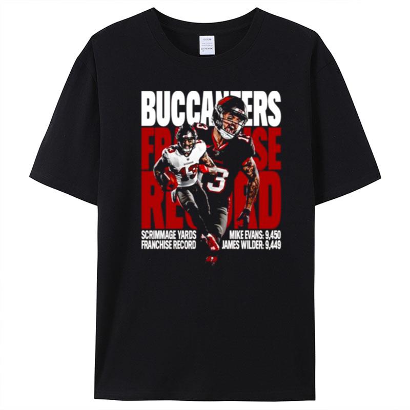 Tampa Bay Buccaneers Scrimmage Yards Franchise Record T-Shirt Unisex