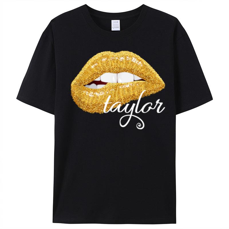 Taylor Golden Lips Special Fan Lover Man Women T-Shirt Unisex