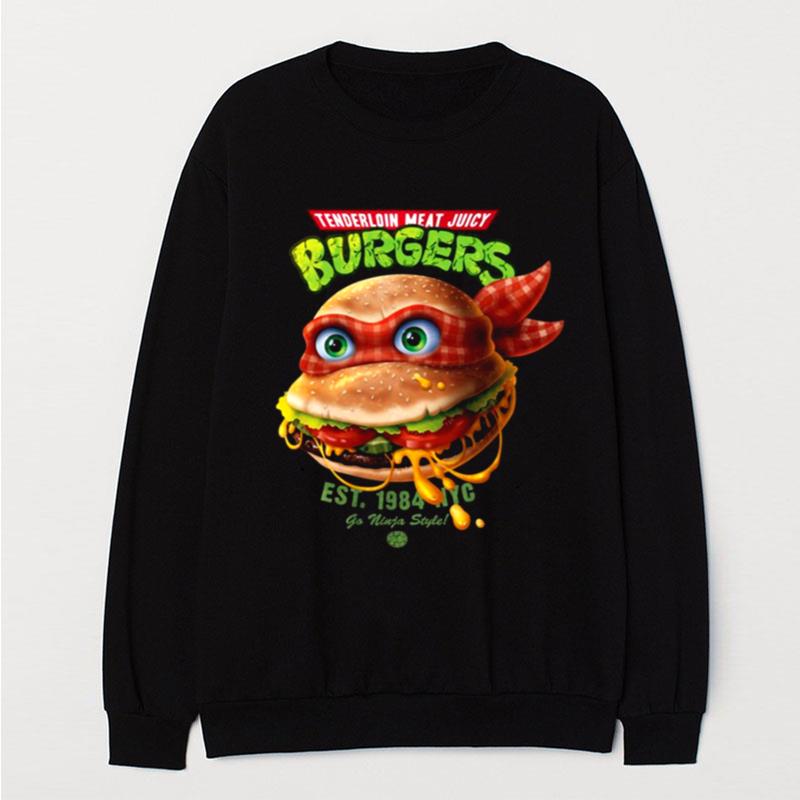 Tenderloin Meat Juicy Burgers Teenage Mutant Ninja Turtles T-Shirt Unisex