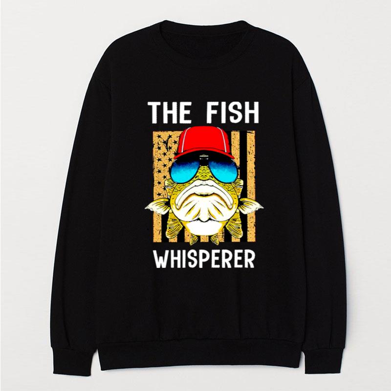 The Fish Whisperer American Flag T-Shirt Unisex