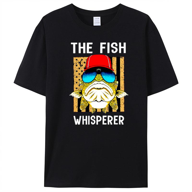 The Fish Whisperer American Flag T-Shirt Unisex