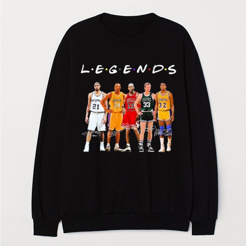 The Legends Friends Nba Best Players Signatures T-Shirt Unisex