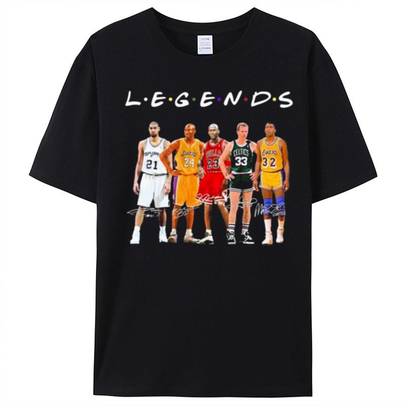 The Legends Friends Nba Best Players Signatures T-Shirt Unisex