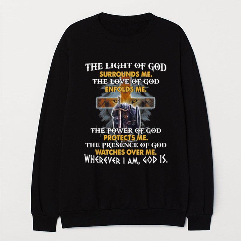 The Light Of God Surrounds Me Knight Templar T-Shirt Unisex