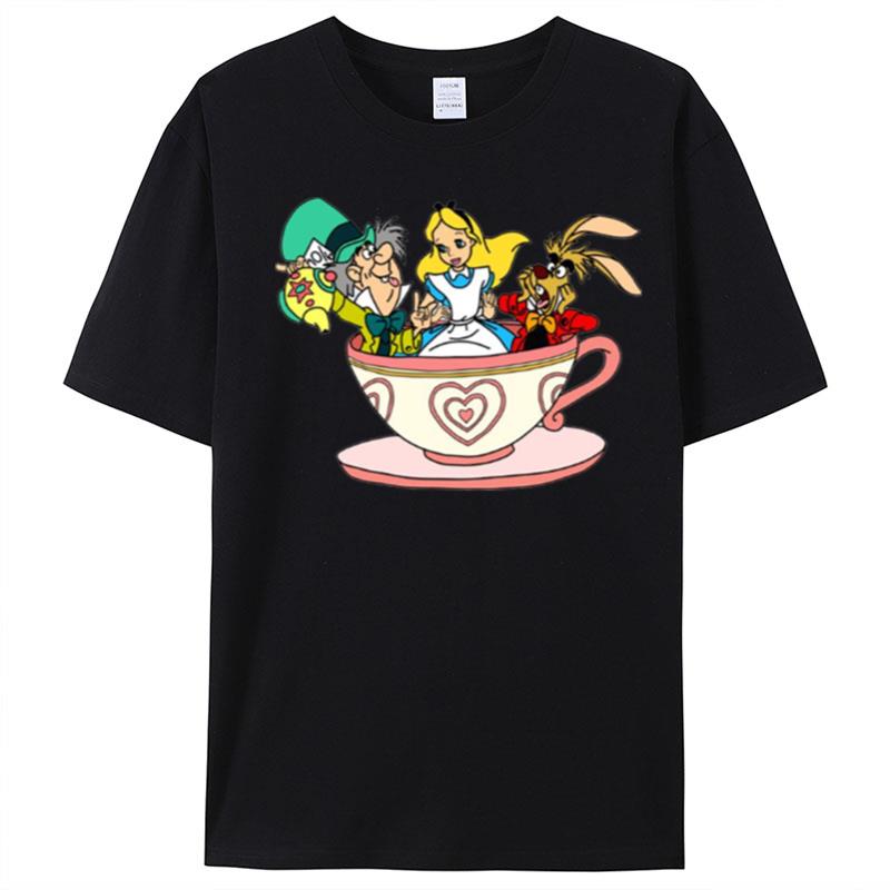 The Tea Cup Design Alice In Wonderland T-Shirt Unisex