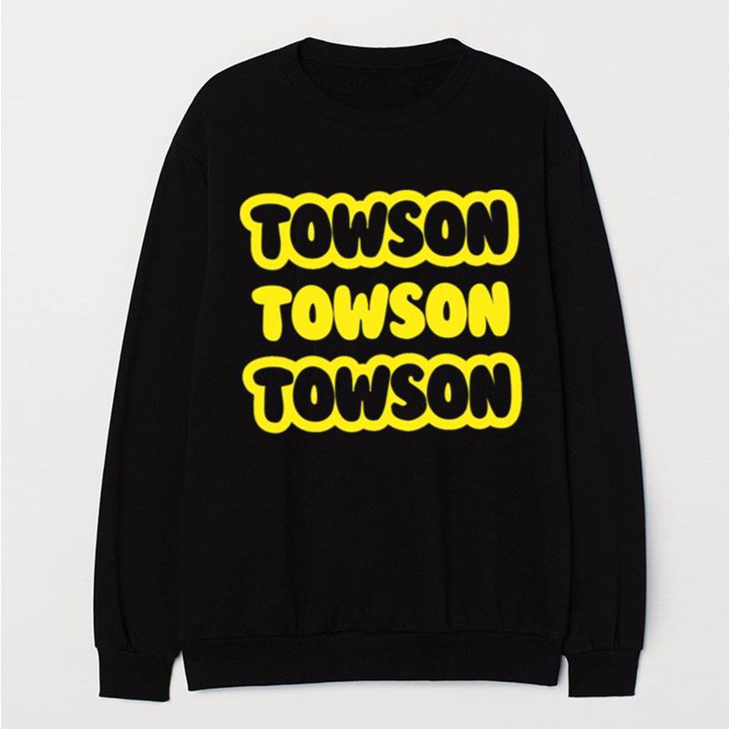 Towson X3 Typographic Design T-Shirt Unisex