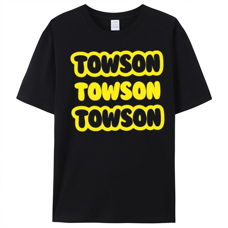 Towson X3 Typographic Design T-Shirt Unisex