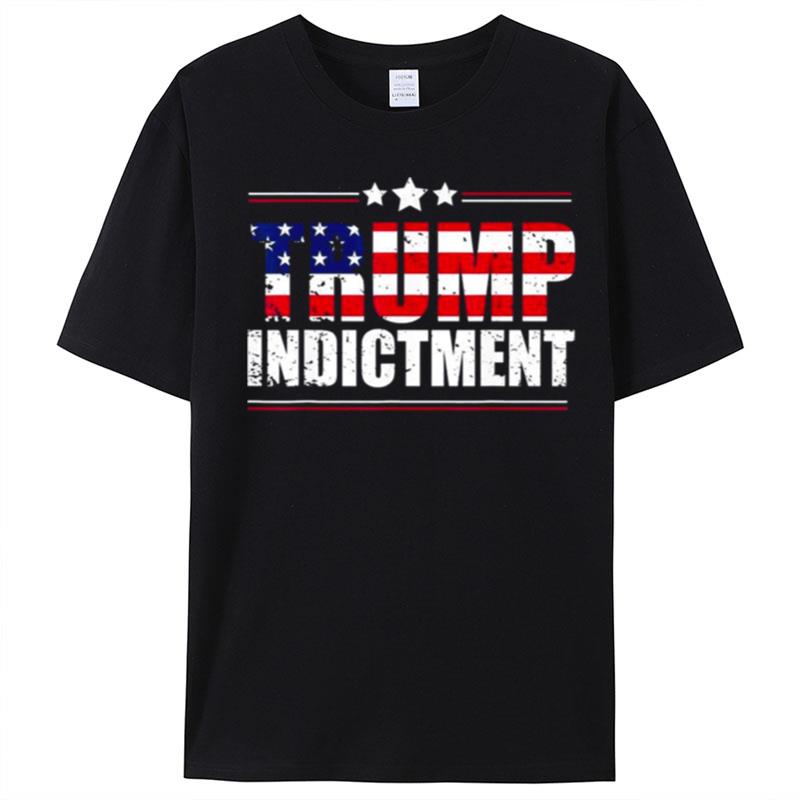 Trump Indictment American Flag T-Shirt Unisex